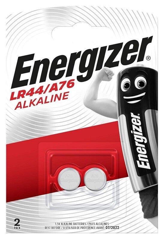 Energizer LR44 / A76 1.5V Alkaline Batteries 2 Pack