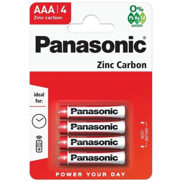 Panasonic AAA Batteries 4 Pack