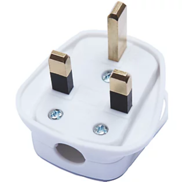Daewoo 13A 3 Pin Plug - White