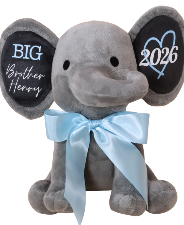 Personalized Big Brother/Sister Elephant Plush