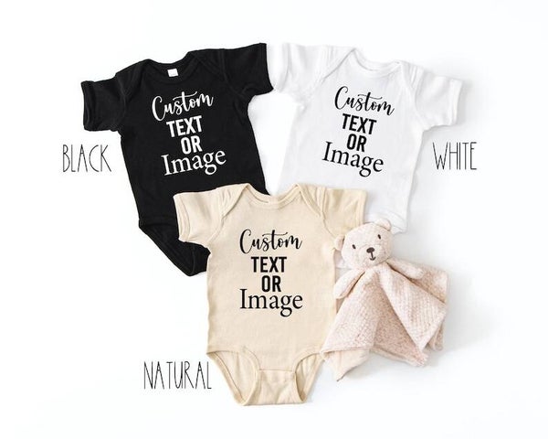 Custom Infant Short & Long Sleeve Onesies