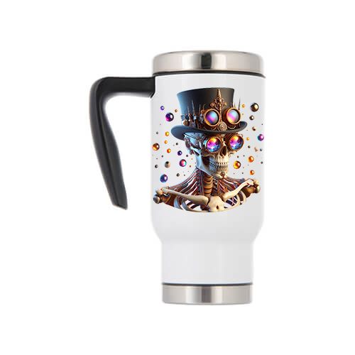 Steampunk Skelet met Goggles