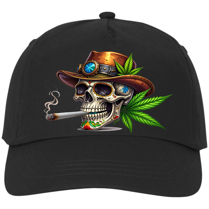 Steampunk Calavera met Cannabis