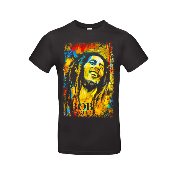 Muziek - Bob Marley Smiling Portrait Splatter