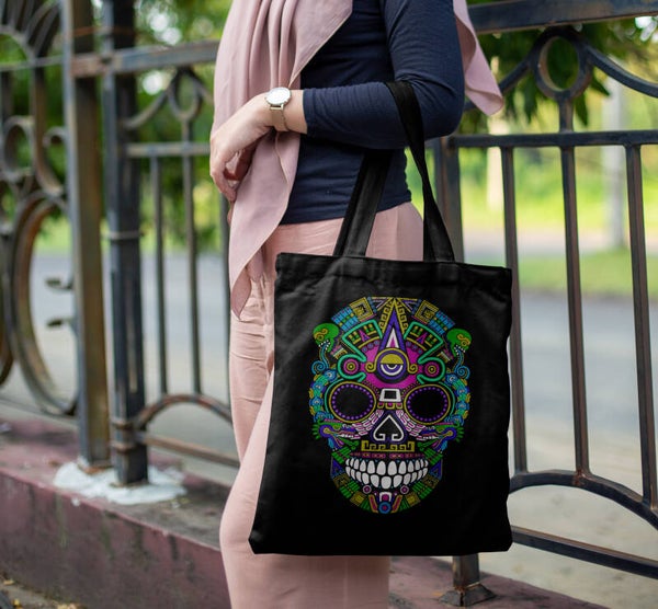 Aztec Neon Skull