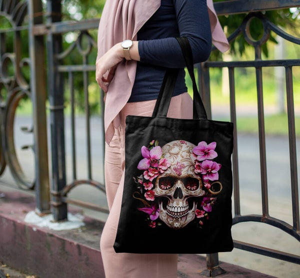 Pink Orchid Skull