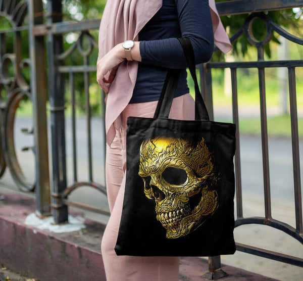 Golden Baroque Skull