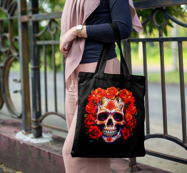 Fiery Rose Sugar Skull