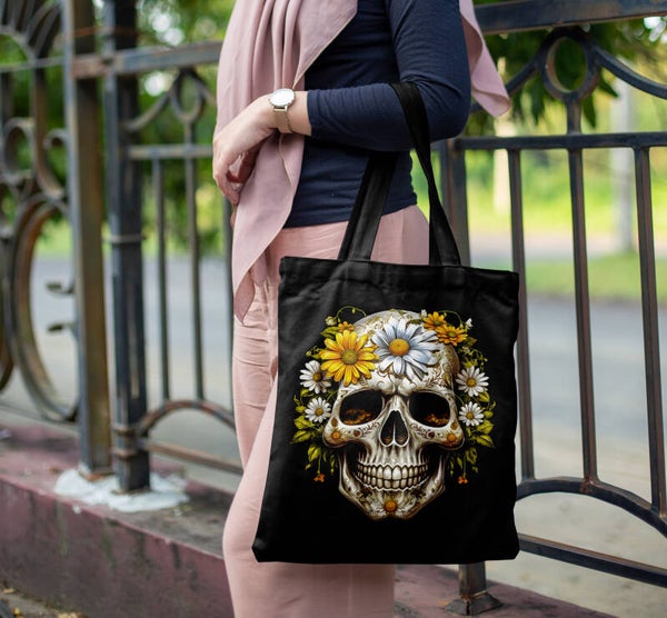 Daisy Floral Skull