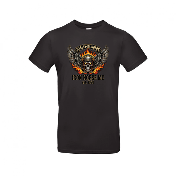 Harley-Davidson Iron Horse MC Skull & Wings