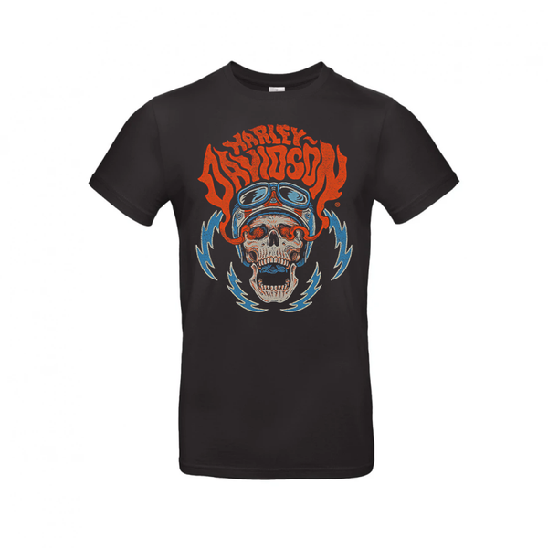 Harley-Davidson Psychedelic Skull & Lightning