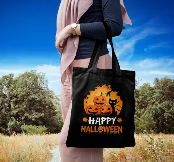 Happy Halloween Pumpkin & Cat
