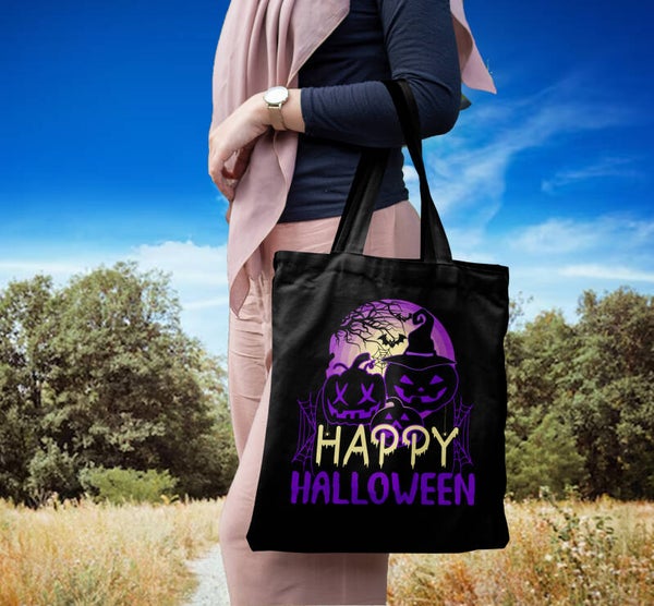 Purple Moon & Spooky Pumpkins