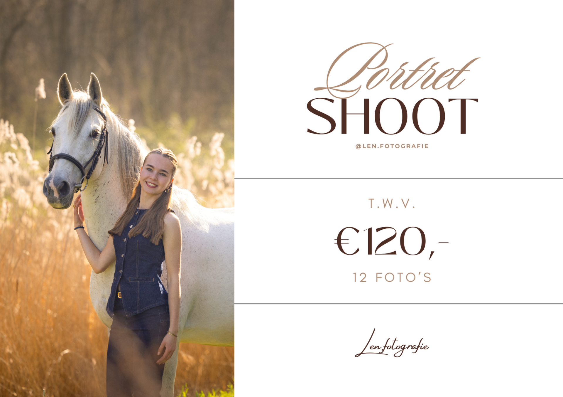 Cadeaubon Portret Shoot Uitgebreid