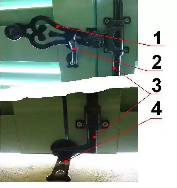 Espagnolette de serrure à crémone