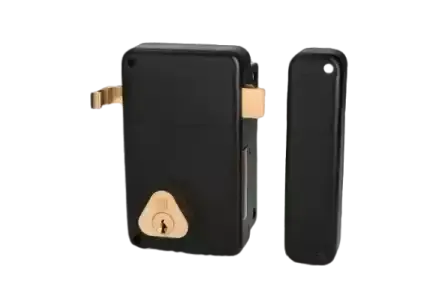 Serrure en applique verticale tirant