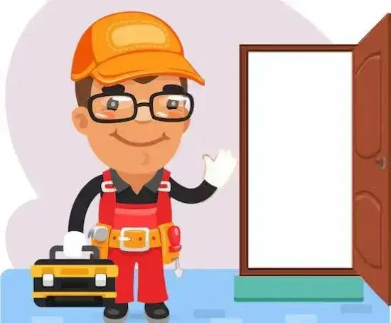 Serrurier ouvre la porte