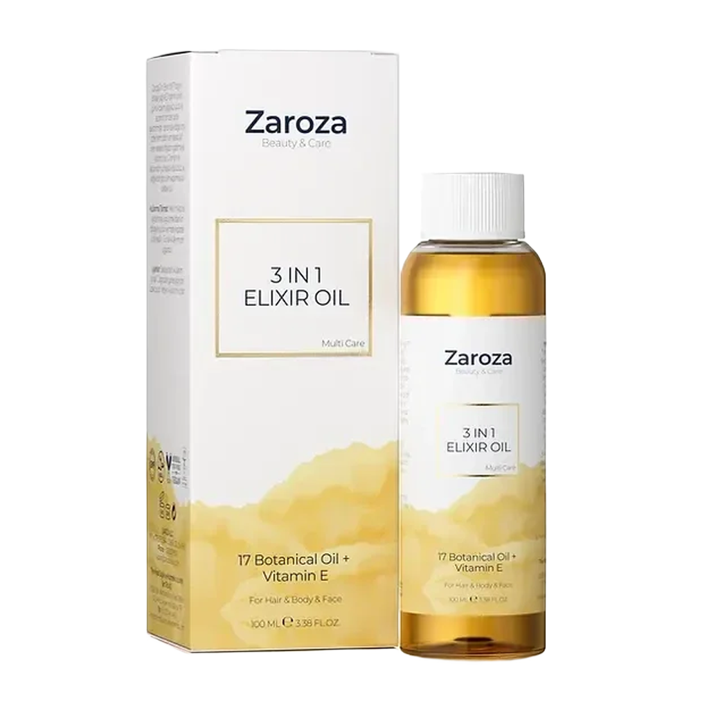 Zaroza 3-in-1 Elixir Oil – Voor Haar, Lichaam & Gezicht