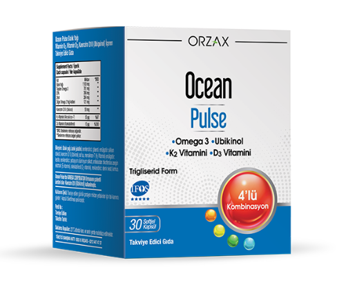 Ocean Pulse Omega 3 met Co-enzym Q10 (ubiquinol), vitamine D3 & K2