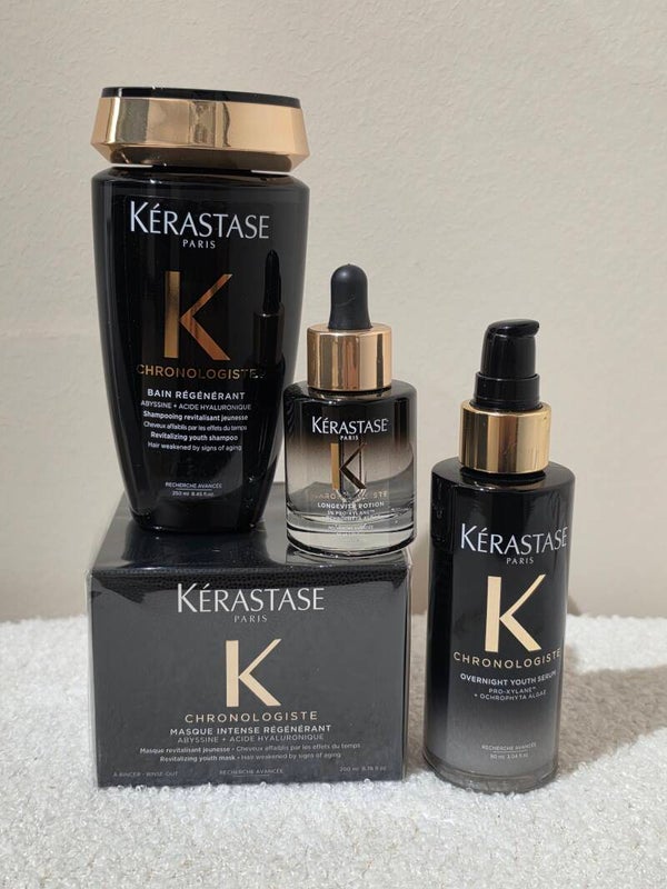 Kérastase Chronologiste shampoo + masque + longevity potion + overnight serum  voordeelset