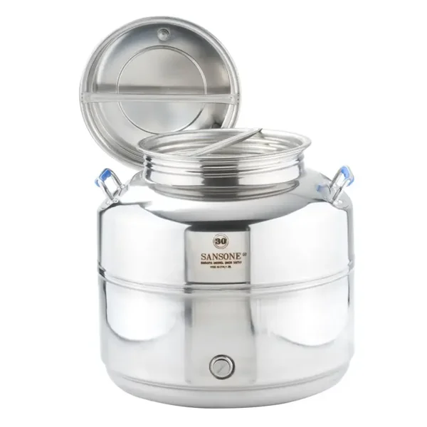 Fût inox alimentaire soudé