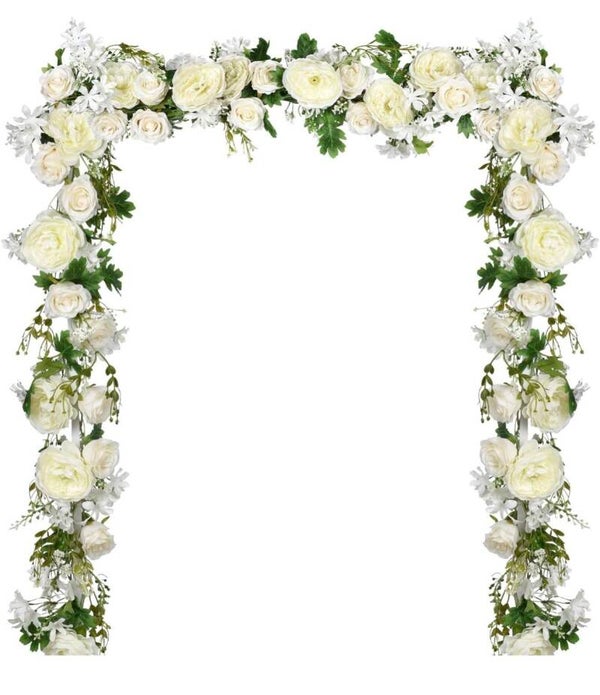Artificial Peony Flower Garland - 6ft/Strand