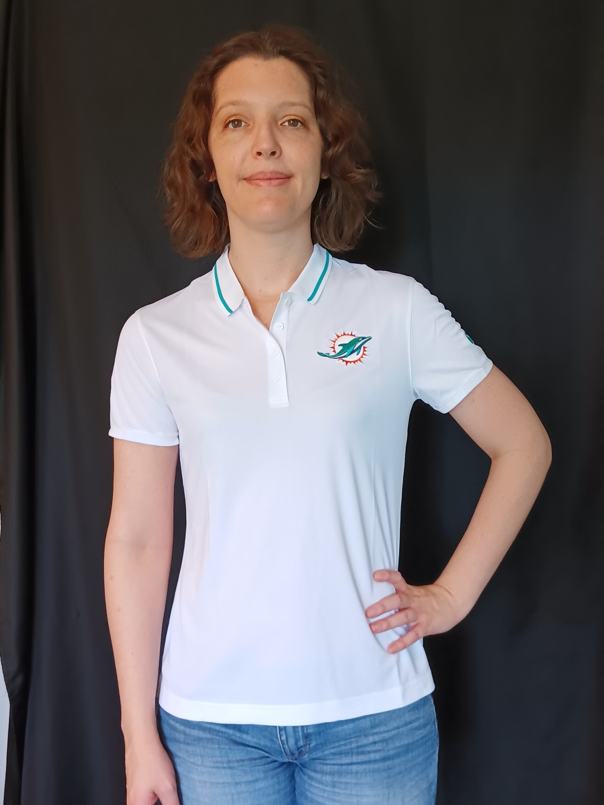 New Lady's Nike NFL Dri-Fit collar shirt