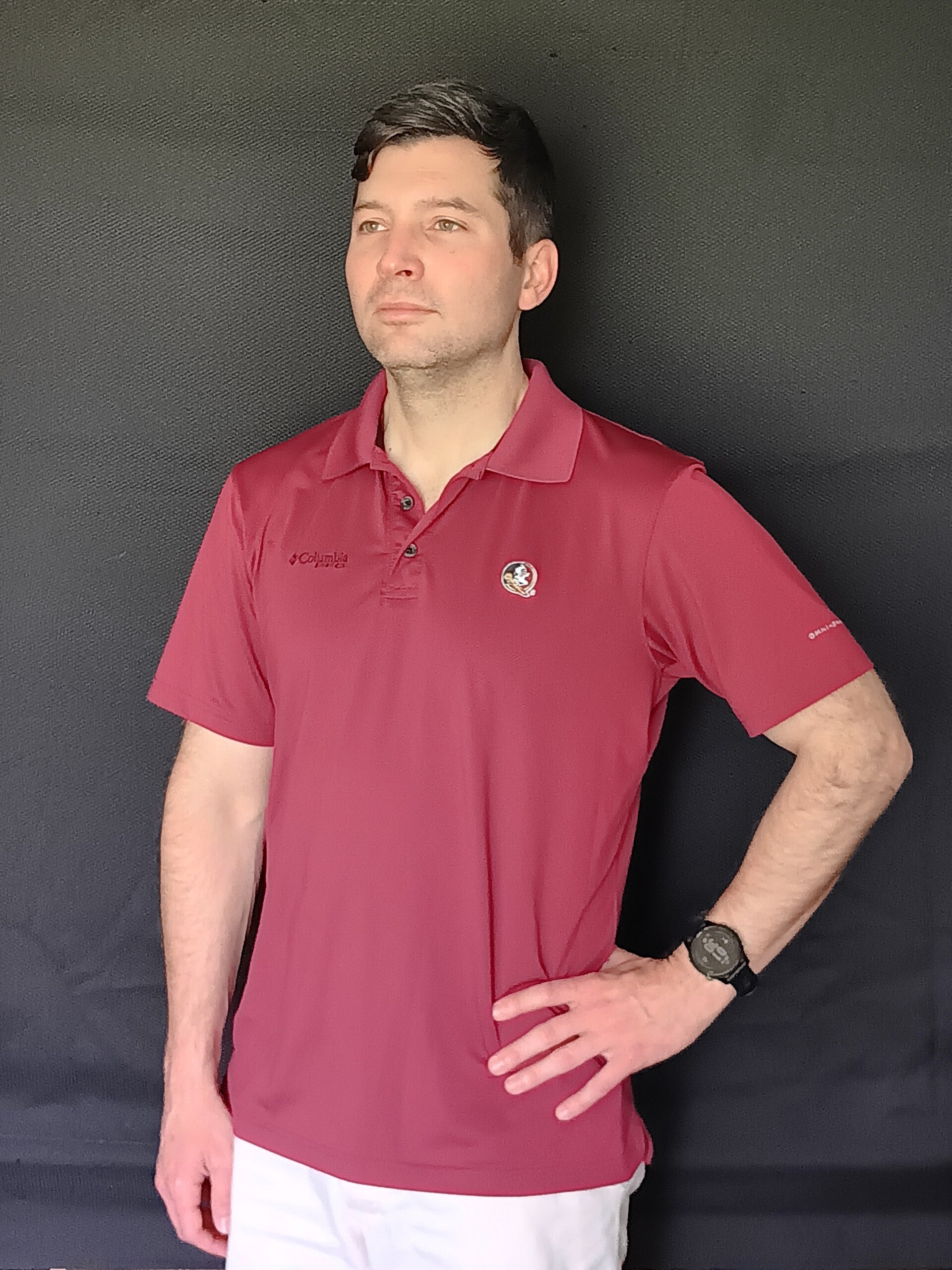 Men's Florida State Columbia PFG Collar Shirt