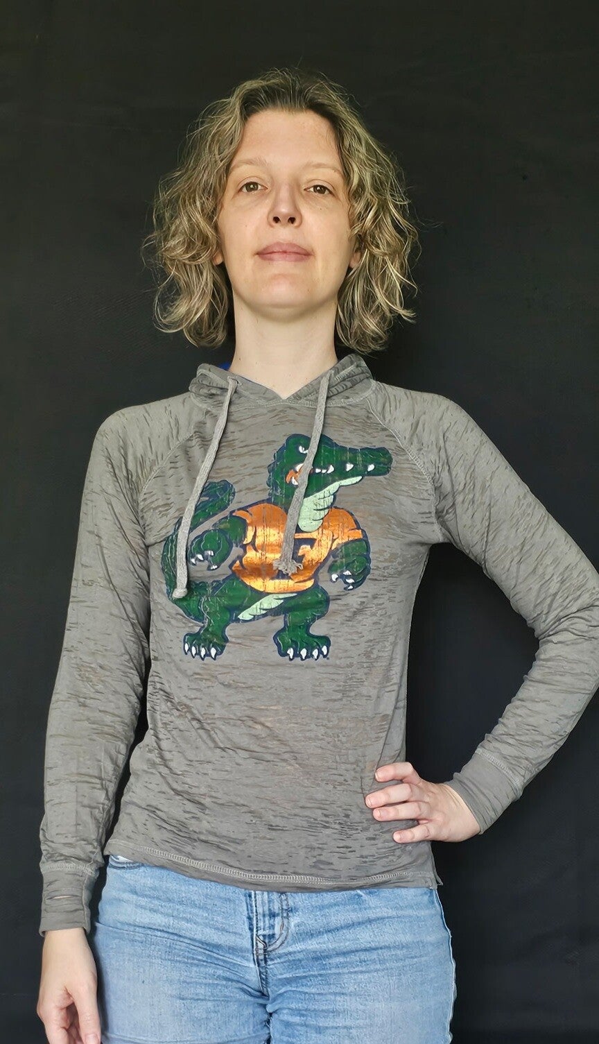 Lady Gator Retro Pullover Hoodie