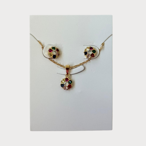 Gekleurde Bloem Ketting