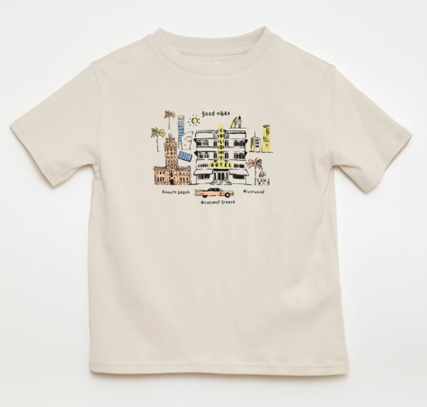 T-shirt Beige Hotel & Auto