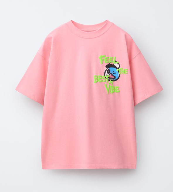 ZARA T-shirt Feel the best X vibe