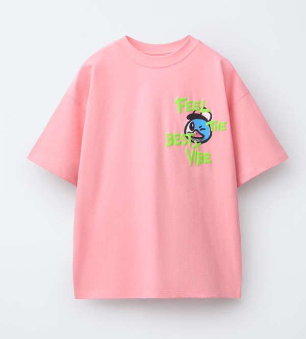 ZARA T-shirt Feel the best X vibe