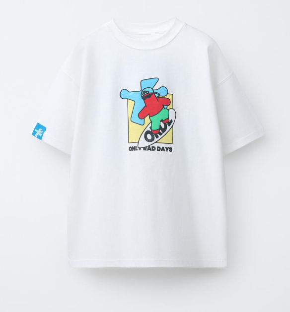 ZARA T-shirt Only Rad Days wit