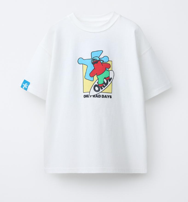 ZARA T-shirt Only Rad Days wit