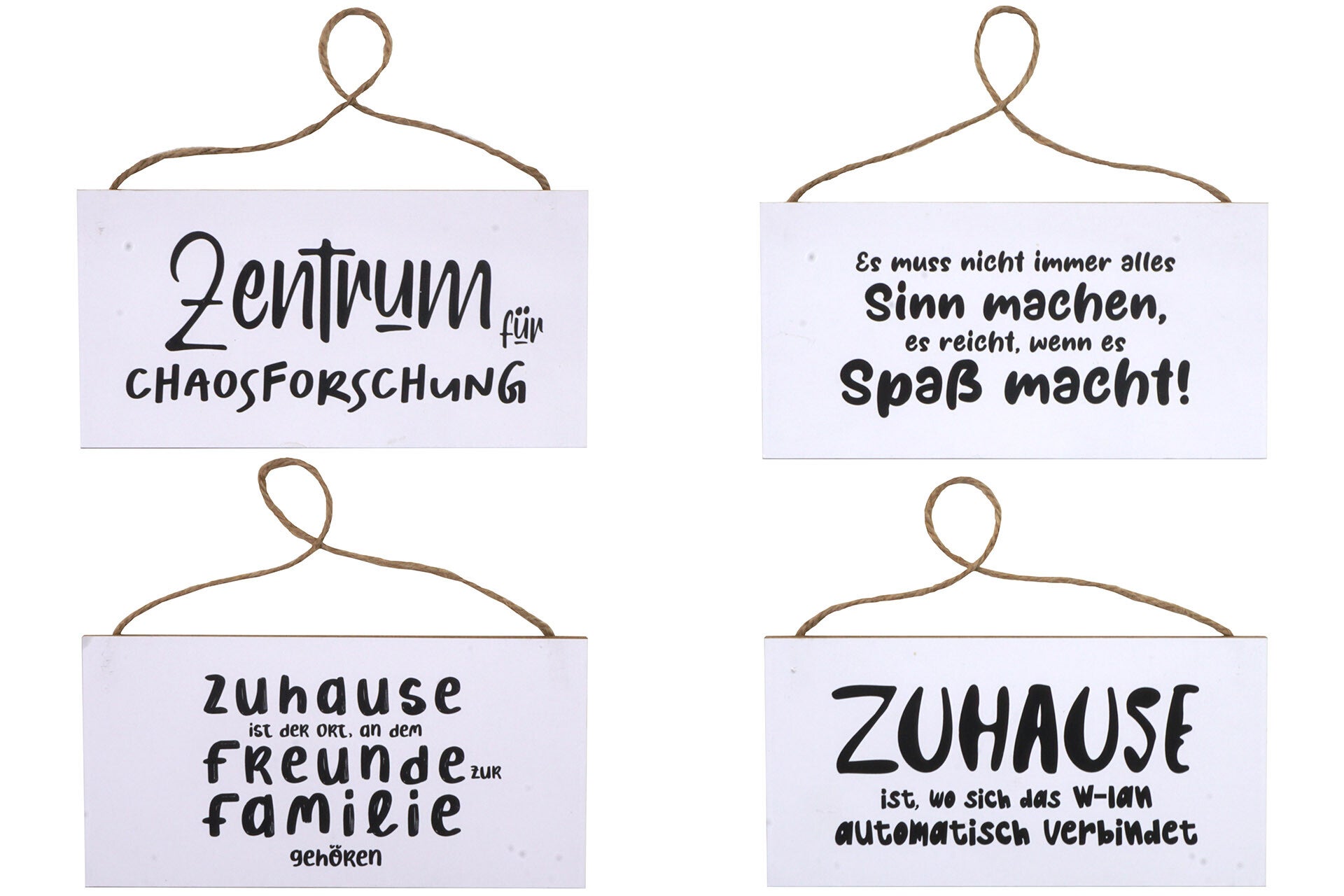 Holzschild mit Sprüchen