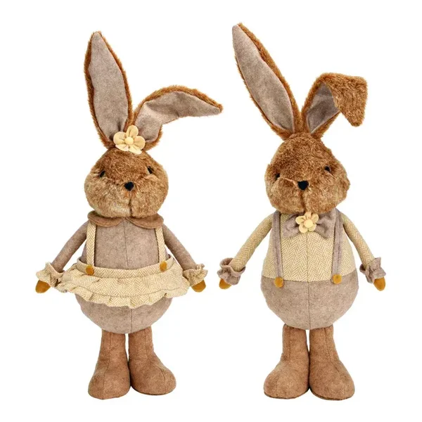 Hasenpaar aus Textil