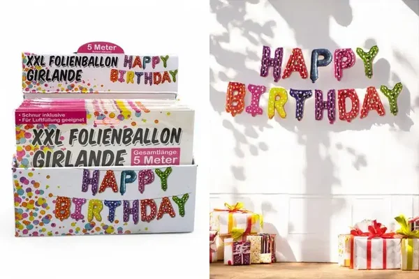 Folienballon Girlande
