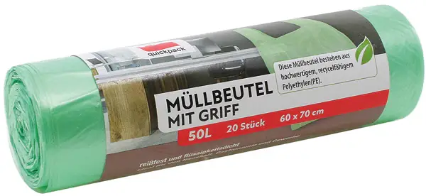 Müllbeutel mit Griff