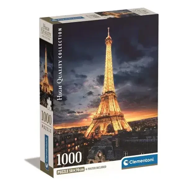 Paris, EIfelturm, 1000 Puzzle Clementoni