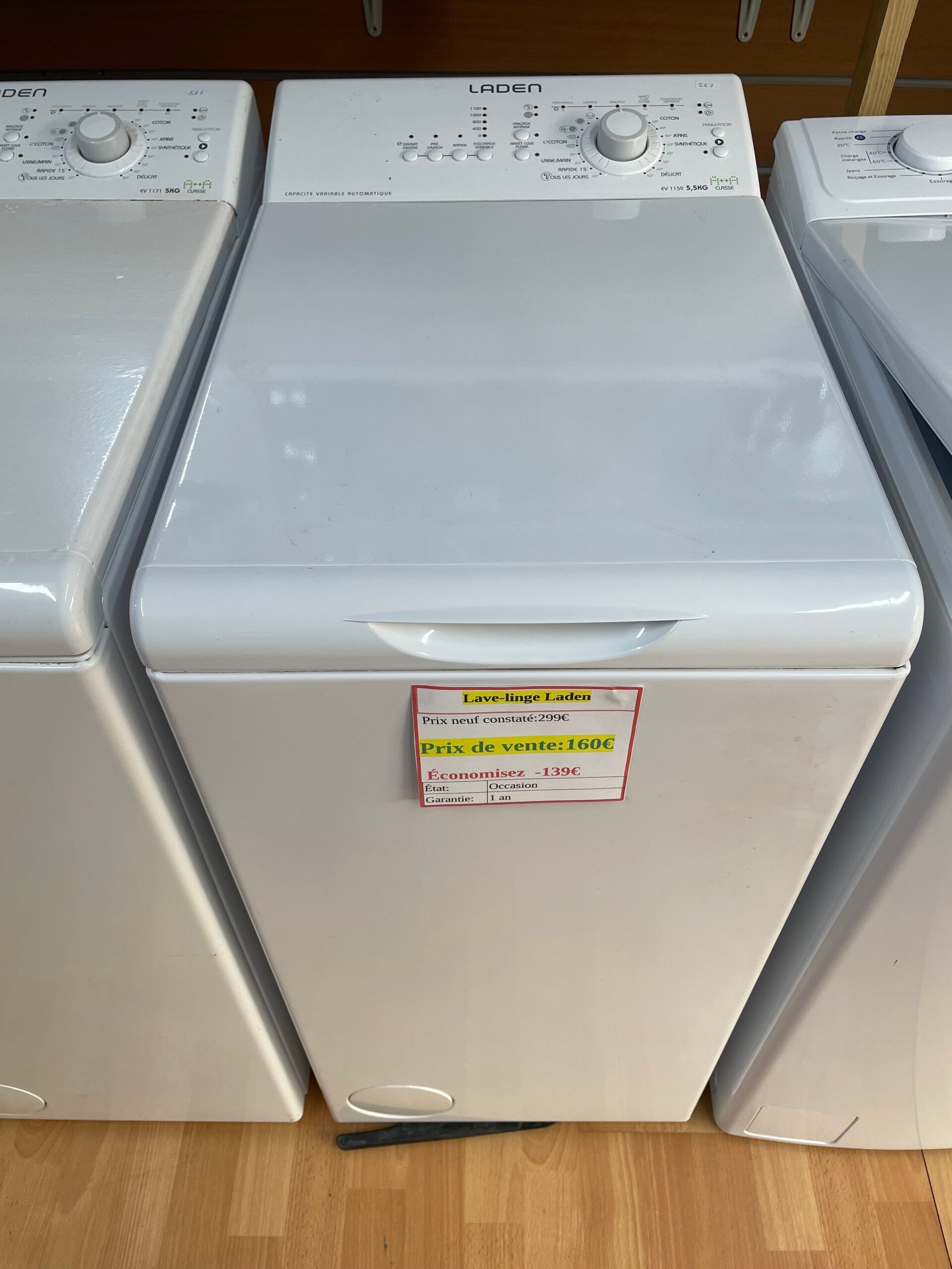 Lave linge top laden