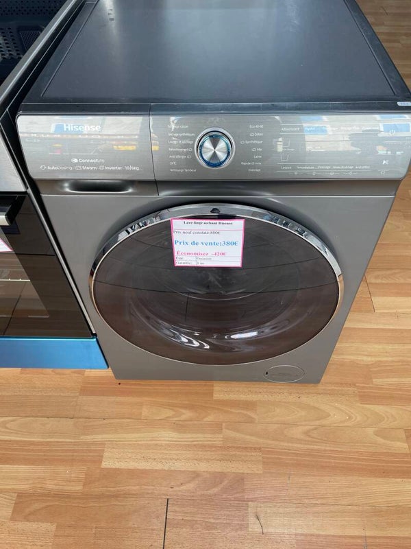 Lave linge séchant hisense