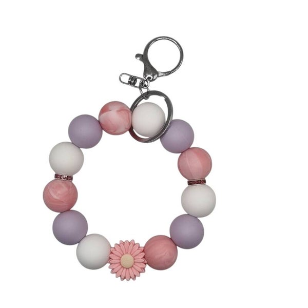 Wristlet Medium Madelief roze- lavendel