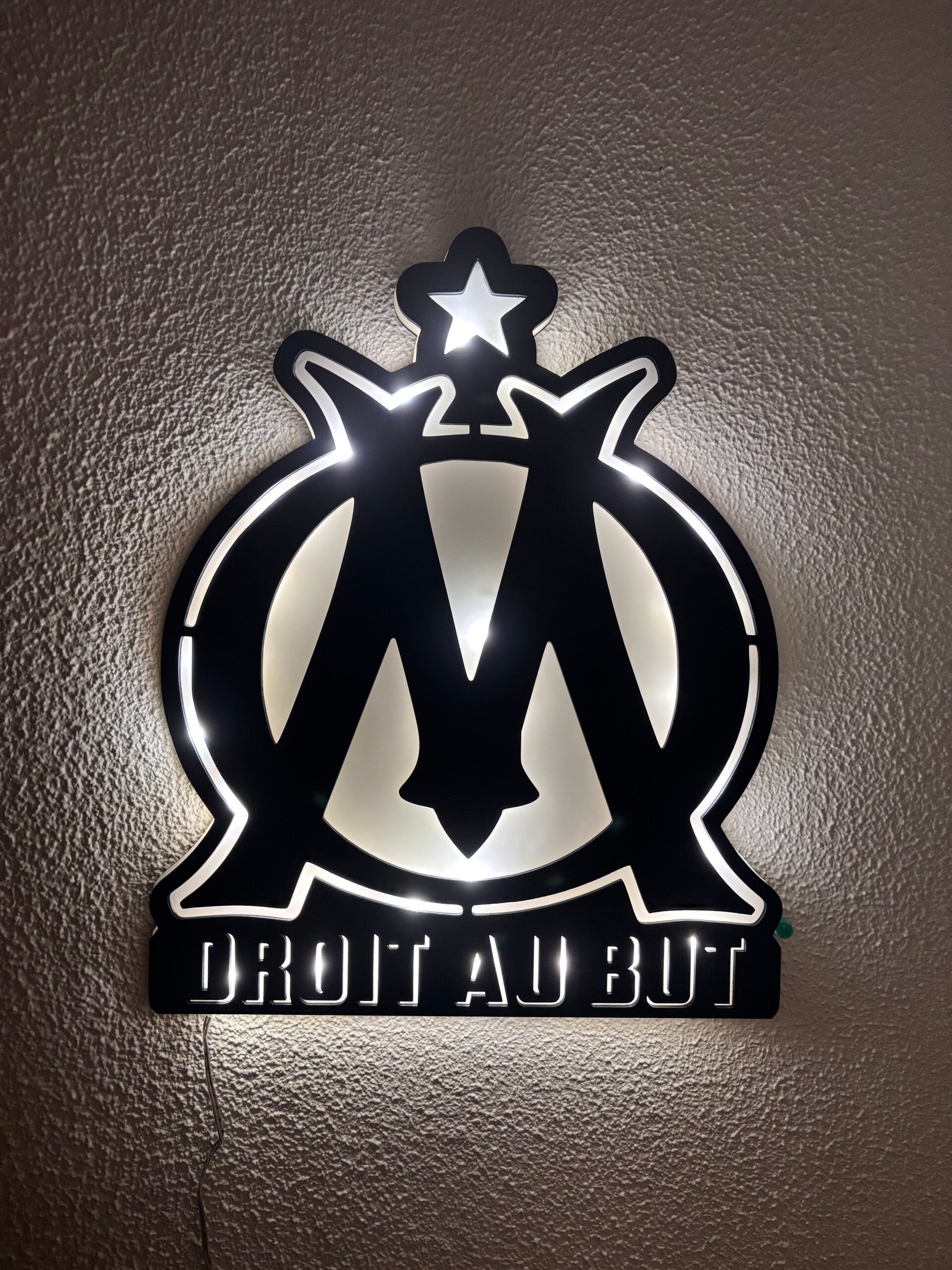 Lampe Murale LED Olympique de Marseille
