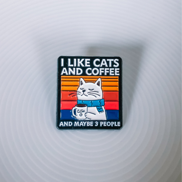 Pin Cats & Coffee