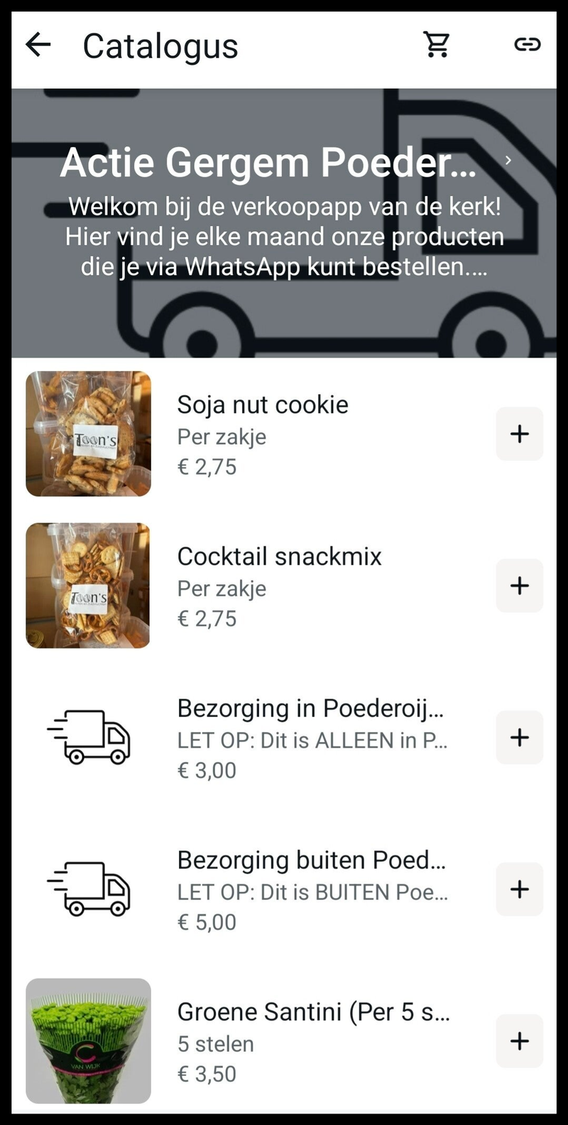 WhatsApp-Winkel catalogus