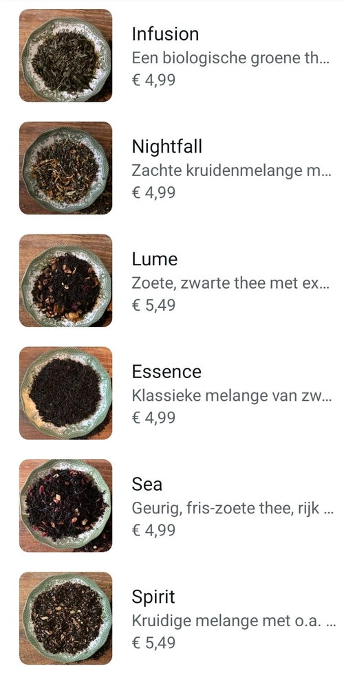 Thee-assortiment deel 2