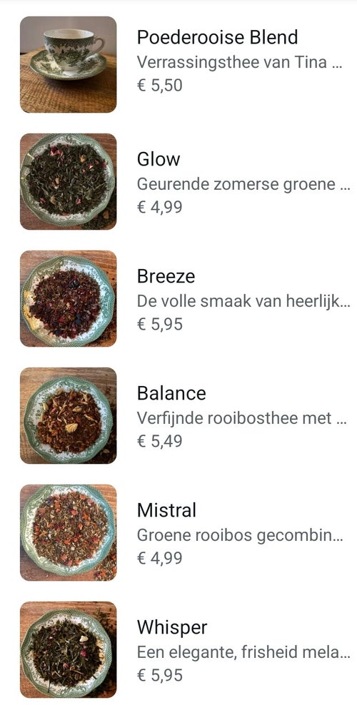 Thee-assortiment deel 1