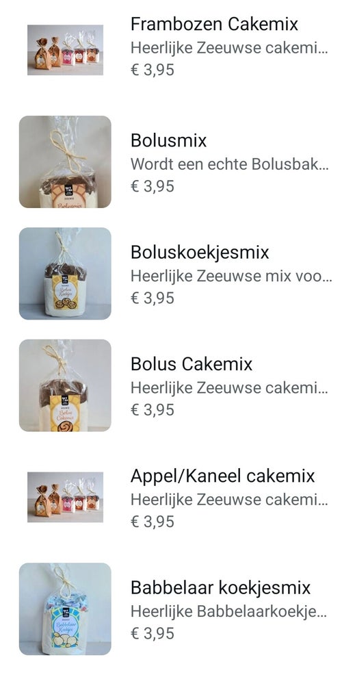 Zeeuwse bak- en koekmixen