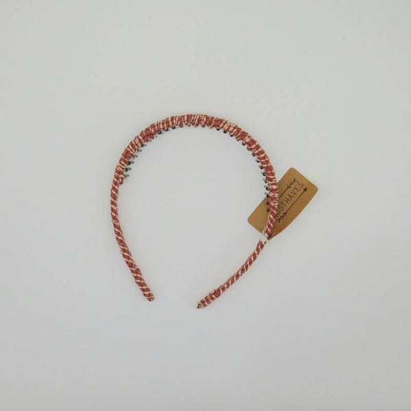 Diadeem stof met tandjes